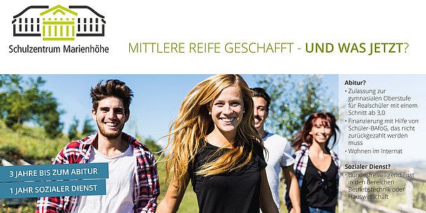 Abitur und Bundesfreiwilligendienst auf der Marienhöhe! Interesse?