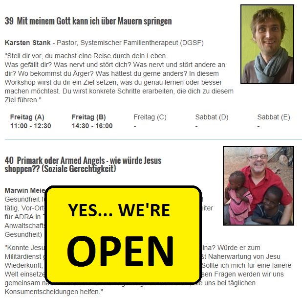 Jugendkongress: Workshop-Anmeldung bis 15.09. möglich