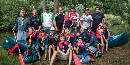 CPA moorfüXe - Väter on Paddel-Tour