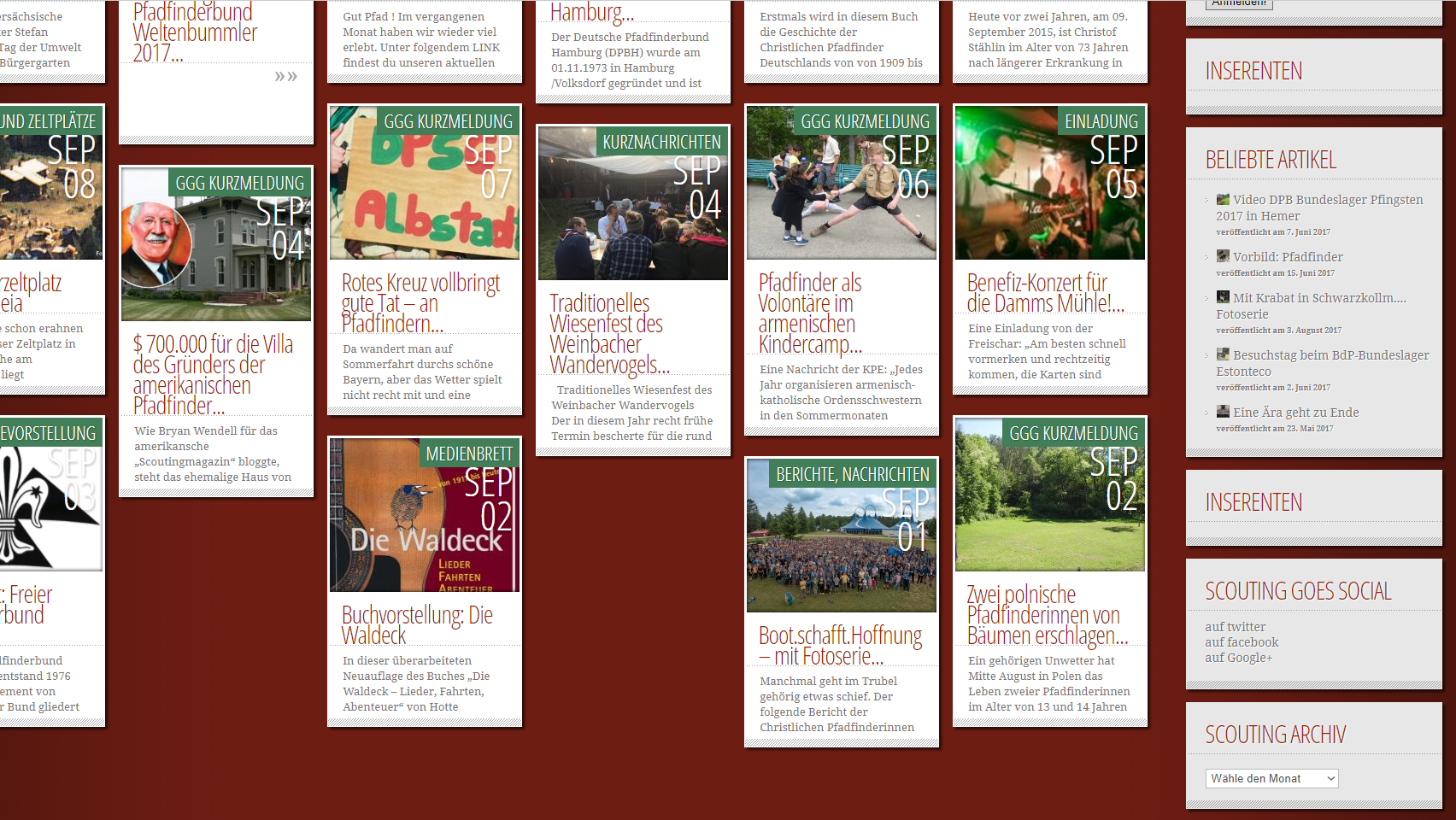 SDV Camp 2016: Bericht im Scouting