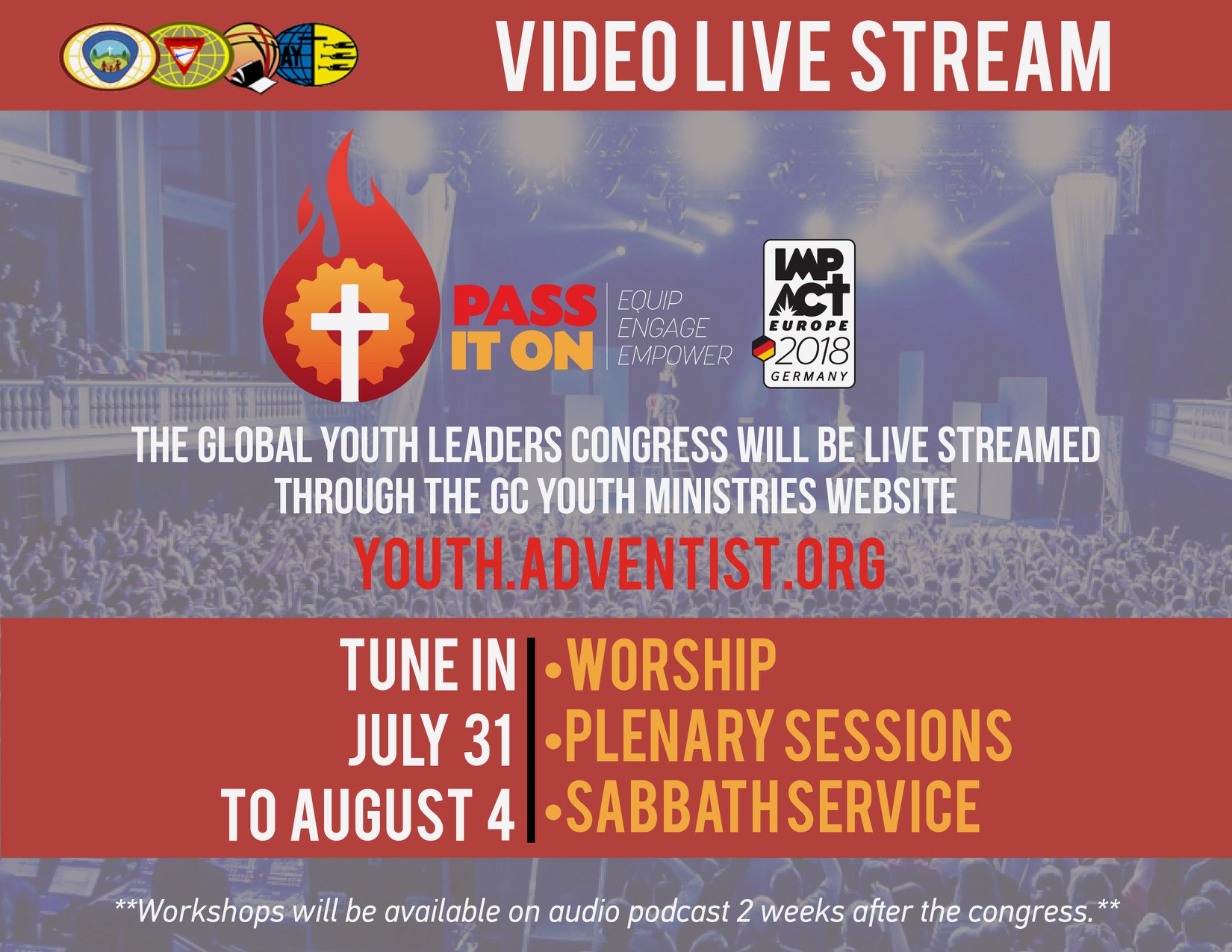 Weltjugendleiterkongress Kassel 2018: Livestream